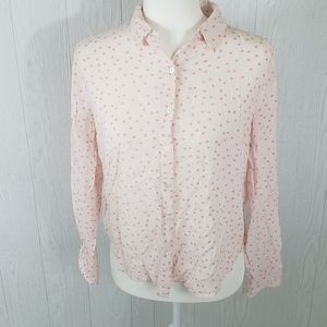 Forever 21 Contemporary Polka Dot Button D…